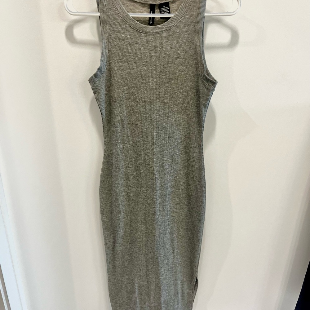 Gray Sleeveless Dress